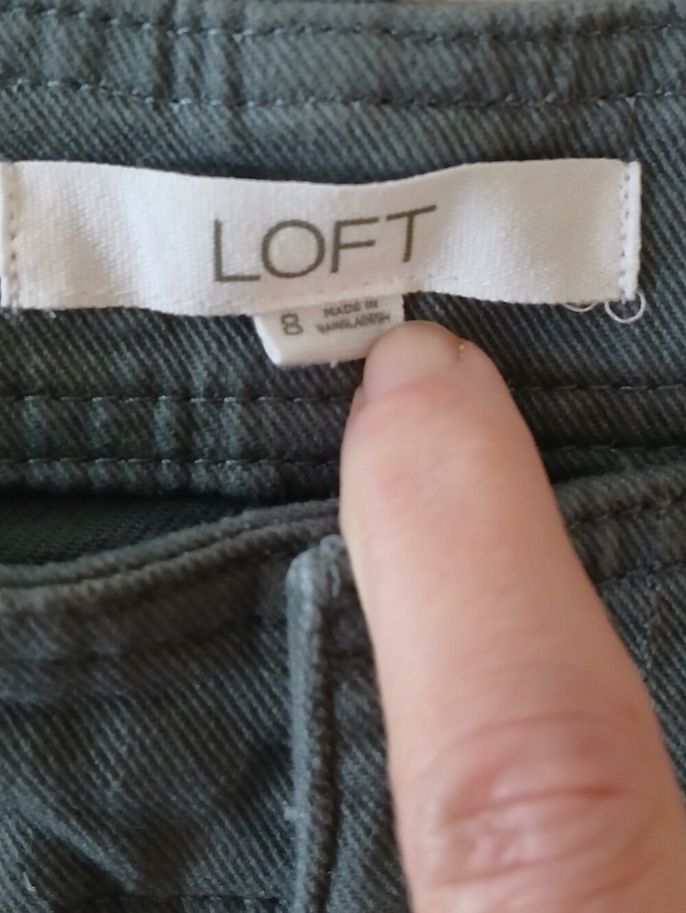 LOFT Curvy Seamed Palmer Wide Leg Cropped Pants Women's 8 High Rise Quiet Luxury - Picture 4 of 8